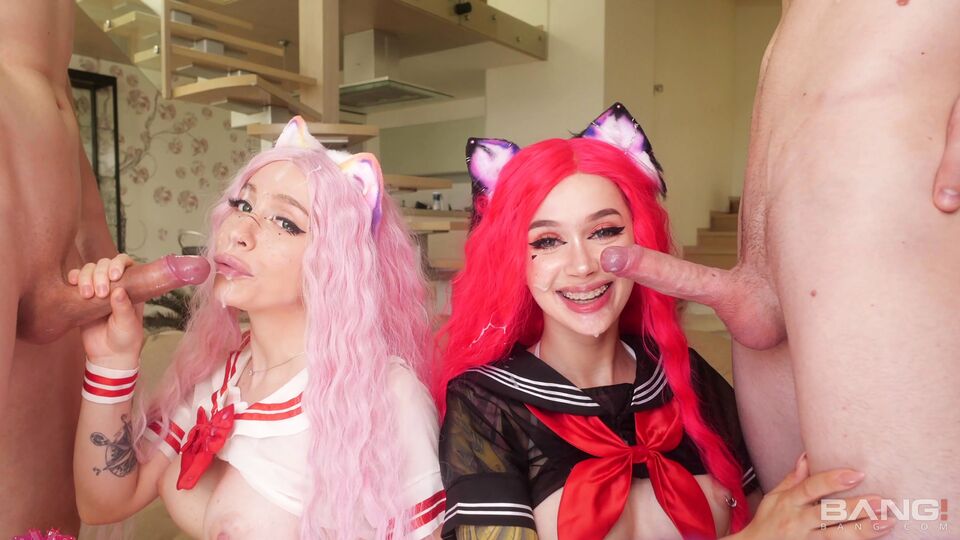 Purple Bitch and Alice Bong's cosplay clip by Bang! Surprise