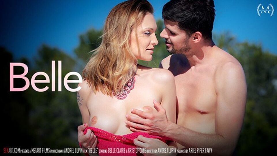 Bewundernswerte Belle Claire und Kristof Cale in Natürliche Titten Pornofilm