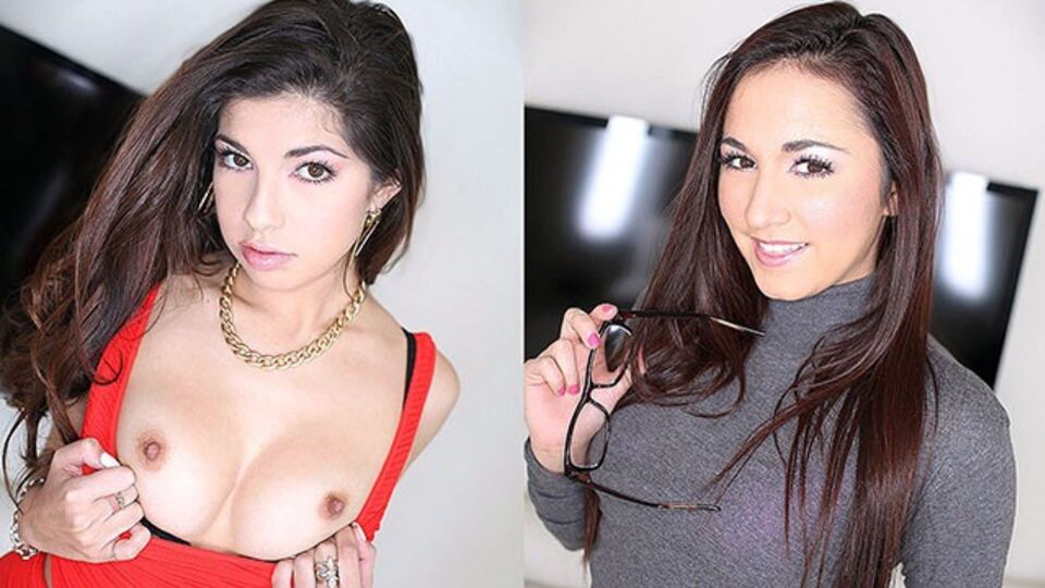 Sesso missionaria con talentuosa Ava Taylor e Stella May di Amateur Allure