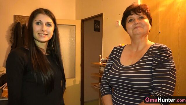 Old young (18+) video with amatory SandraG and Brigita from OmaHotel