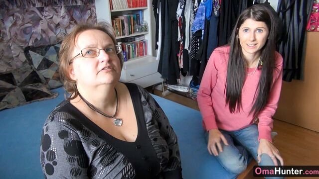 Lesbian video with femme fatale SandraG and Othilia from OmaHunter