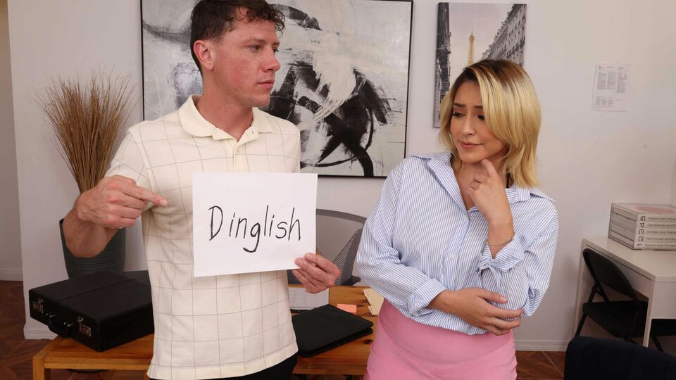 Naughty Office presenta xxx con las sexo con la cara de Mads Flores