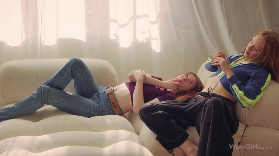 Alecia and Cherry's shaved sex
