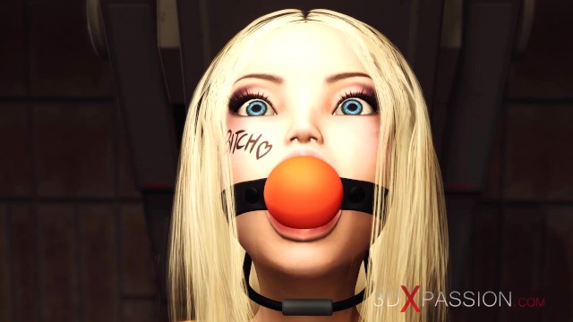 Loira filmagem com gulosa exclusiva do 3DXPassion