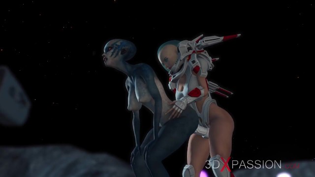 3DXPassion featuring chick's 3d alien movie